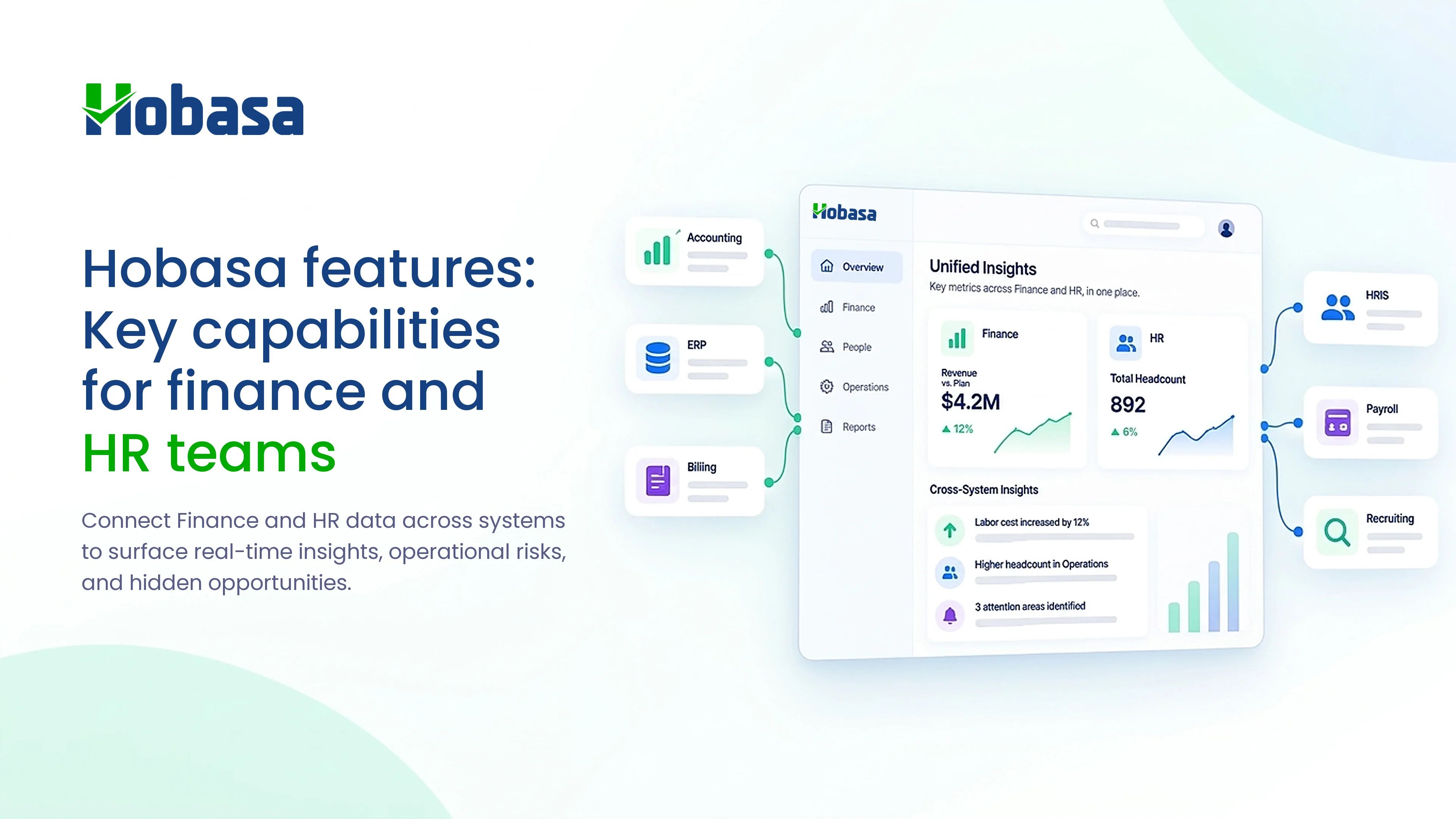 Hobasa features: Key capabilities for finance and HR teams